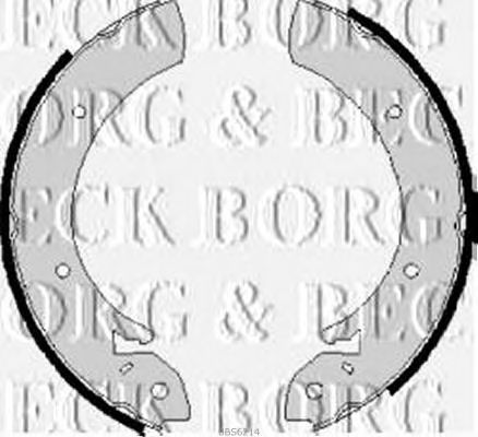 BBS6214 BORG & BECK  Комплект тормозных колодок