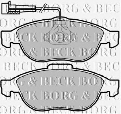 BBP2160 BORG & BECK BORG & BECK  Колодки тормозные дисковые комплект
