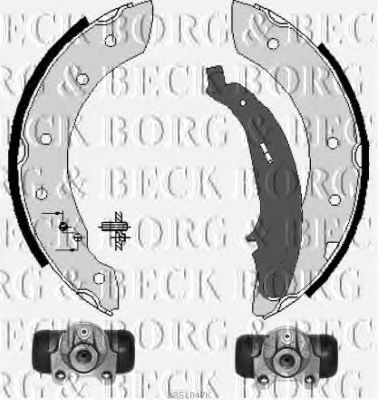 BBS1047K BORG & BECK BORG & BECK  Комплект тормозных колодок барабанные тормоза