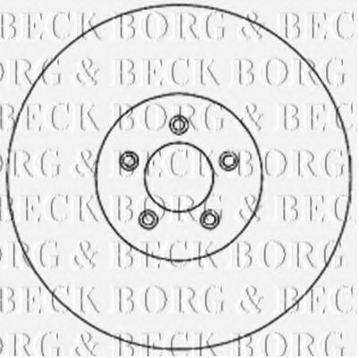 BBD4731 BORG & BECK  Тормозной диск