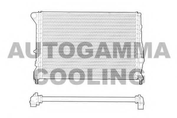 102884 AUTOGAMMA  Радиатор, охлаждение двигателя