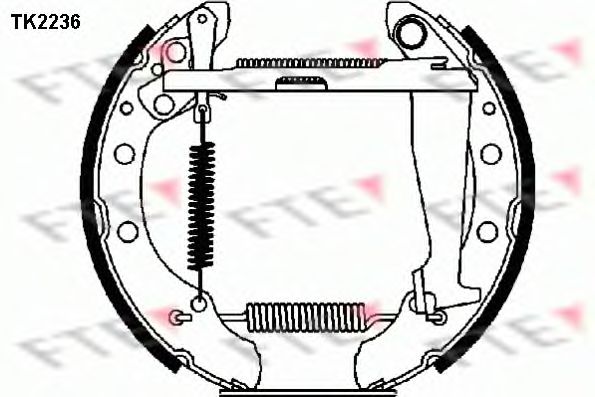 TK2236 FTE  Комплект тормозных колодок