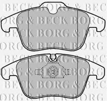 BBP2023 BORG & BECK  Комплект тормозных колодок, дисковый тормоз