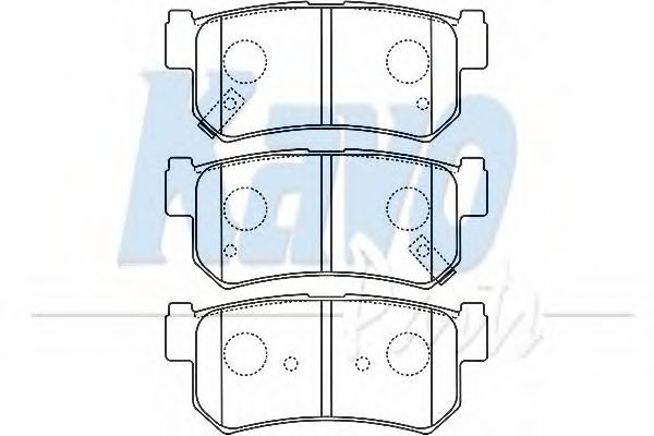 BP-7503 KAVO PARTS  Комплект тормозных колодок, дисковый тормоз