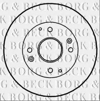 BBD4350 BORG & BECK  Тормозной диск