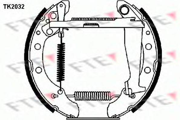 TK2032 FTE  Комплект тормозных колодок