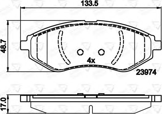 ADB01598 COMLINE  Комплект тормозных колодок, дисковый тормоз