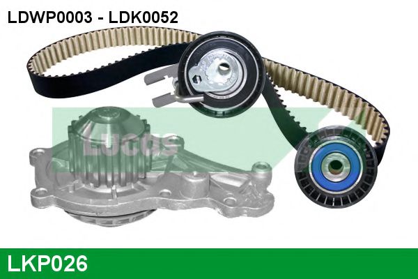 LKP026 LUCAS ENGINE DRIVE  Водяной насос + комплект зубчатого ремня