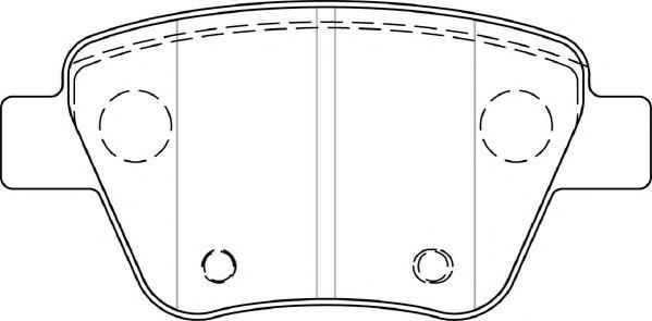 FD7489A NECTO  Комплект тормозных колодок, дисковый тормоз