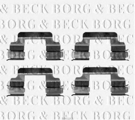 BBK1263 BORG & BECK  Комплектующие, колодки дискового тормоза