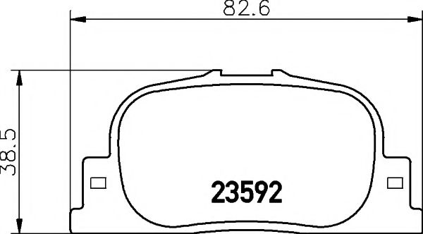 T1308 PAGID  Комплект тормозных колодок, дисковый тормоз