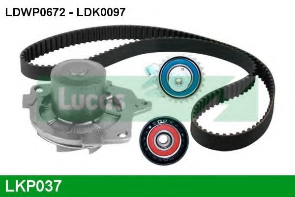 LKP037 LUCAS ENGINE DRIVE  Водяной насос + комплект зубчатого ремня