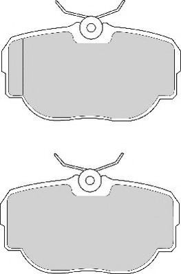FD6628N NECTO  Комплект тормозных колодок, дисковый тормоз