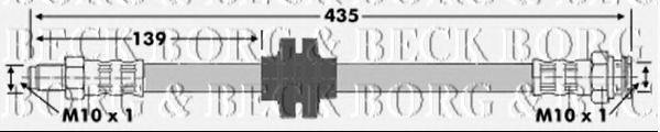 BBH6720 BORG & BECK BORG & BECK  Тормозной шланг