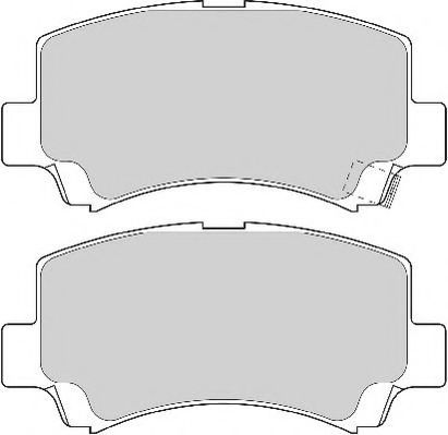 FD6912A NECTO  Комплект тормозных колодок, дисковый тормоз