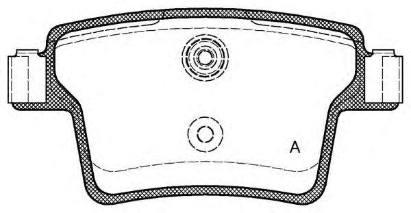 BPA1149.10 OPEN PARTS  Комплект тормозных колодок, дисковый тормоз