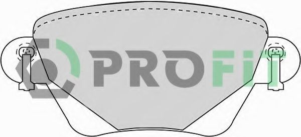 5000-1416 C PROFIT  Комплект тормозных колодок, дисковый тормоз