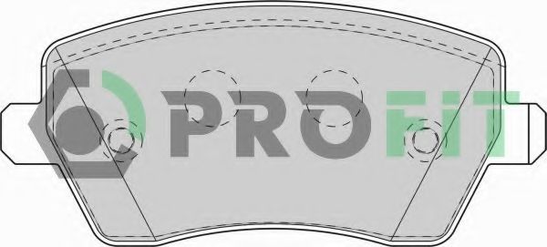 5000-1617 C PROFIT PROFIT  Колодки тормозные дисковые комплект
