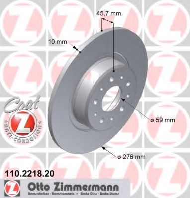 110.2218.20 ZIMMERMANN ZIMMERMANN  Тормозной диск