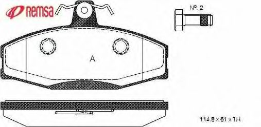 0620.20 METZGER  Комплект тормозных колодок, дисковый тормоз