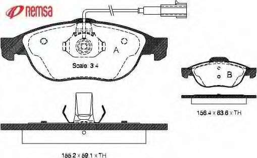 0660.22 METZGER  Комплект тормозных колодок, дисковый тормоз