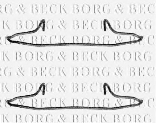 BBK1040 BORG & BECK BORG & BECK  Ремкомплект дисковый тормоз