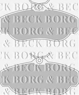 BBP1429 BORG & BECK  Комплект тормозных колодок, дисковый тормоз