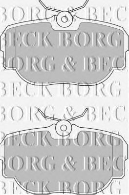 BBP1507 BORG & BECK  Комплект тормозных колодок, дисковый тормоз