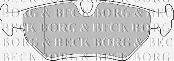 BBP1556 BORG & BECK BORG & BECK  Колодки тормозные дисковые комплект