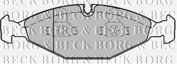 BBP1568 BORG & BECK BORG & BECK  Колодки тормозные дисковые комплект