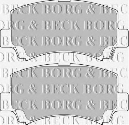 BBP1632 BORG & BECK  Комплект тормозных колодок, дисковый тормоз