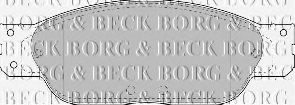 BBP1704 BORG & BECK BORG & BECK  Колодки тормозные дисковые комплект