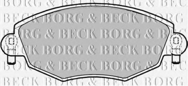 BBP1706 BORG & BECK  Комплект тормозных колодок, дисковый тормоз