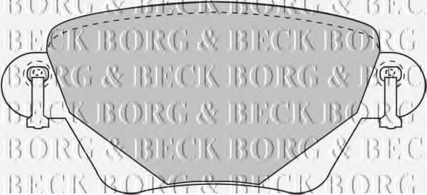 BBP1707 BORG & BECK  Комплект тормозных колодок, дисковый тормоз
