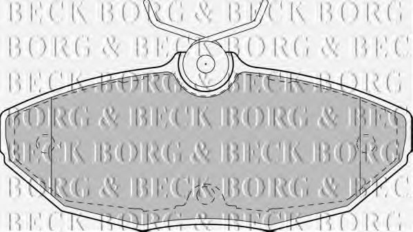 BBP1743 BORG & BECK BORG & BECK  Колодки тормозные дисковые комплект