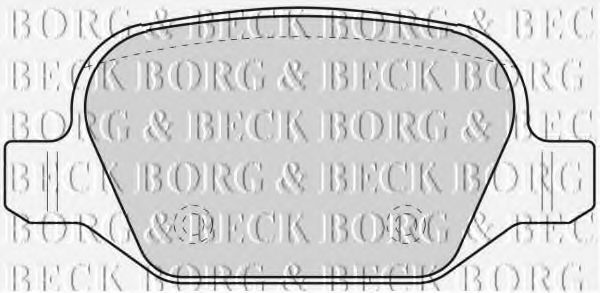 BBP1776 BORG & BECK BORG & BECK  Колодки тормозные дисковые комплект