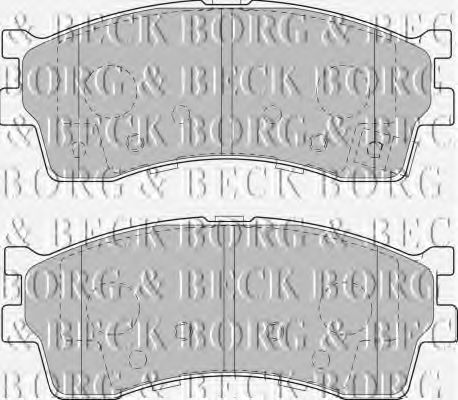BBP1792 BORG & BECK  Комплект тормозных колодок, дисковый тормоз