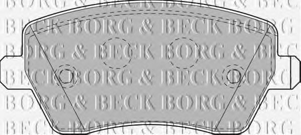 BBP1807 BORG & BECK BORG & BECK  Колодки тормозные дисковые комплект