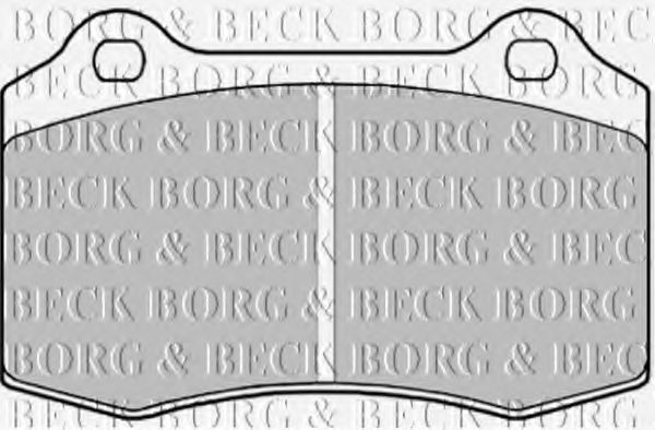 BBP1823 BORG & BECK BORG & BECK  Колодки тормозные дисковые комплект