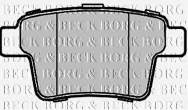 BBP1933 BORG & BECK  Комплект тормозных колодок, дисковый тормоз