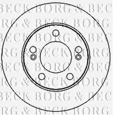 BBD4681 BORG & BECK  Тормозной диск
