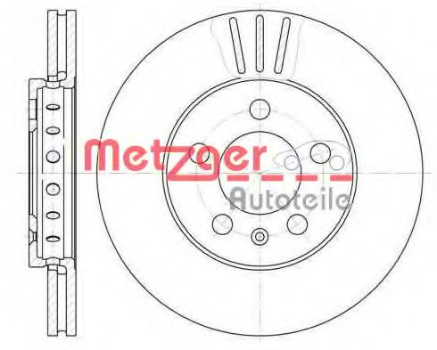 6545.10 METZGER  Тормозной диск