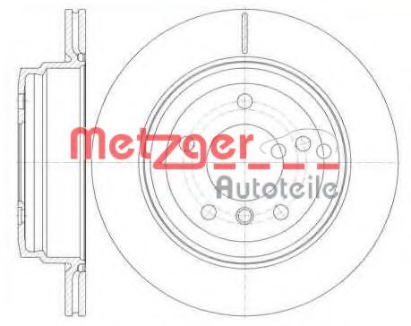 6977.10 METZGER METZGER  Тормозной диск