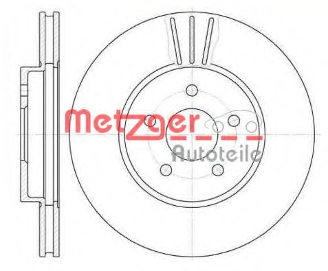 6607.10 METZGER  Тормозной диск