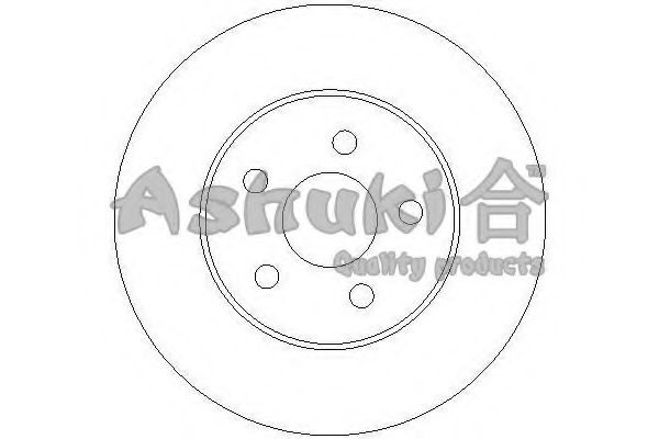 QF606-01 ASHUKI  Тормозной диск