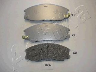 50-H0-005 ASHIKA  Комплект тормозных колодок, дисковый тормоз
