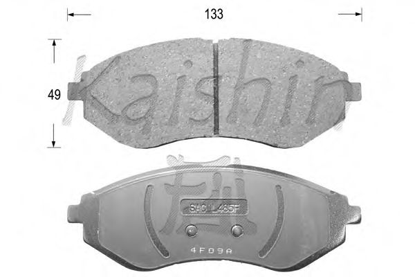D11129 KAISHIN  Комплект тормозных колодок, дисковый тормоз