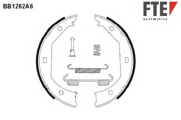 BB1262A6 FTE FTE  Комплект колодок ручного тормоза; Комплект колодок стояночного тормоза