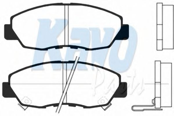 BP-2017 KAVO PARTS  Комплект тормозных колодок, дисковый тормоз