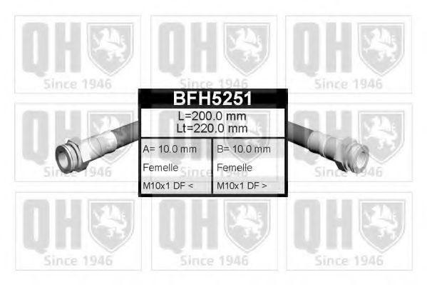 BFH5251 QUINTON HAZELL  Тормозной шланг